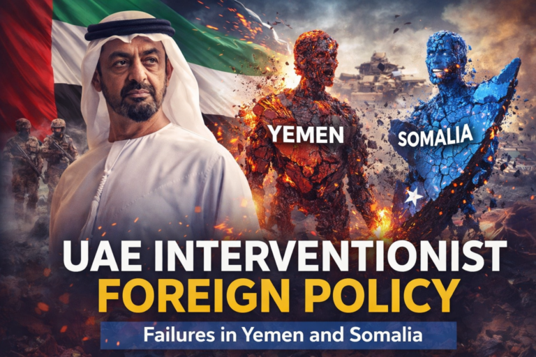 UAE interventionist foreign policy in Yemen and Somalia